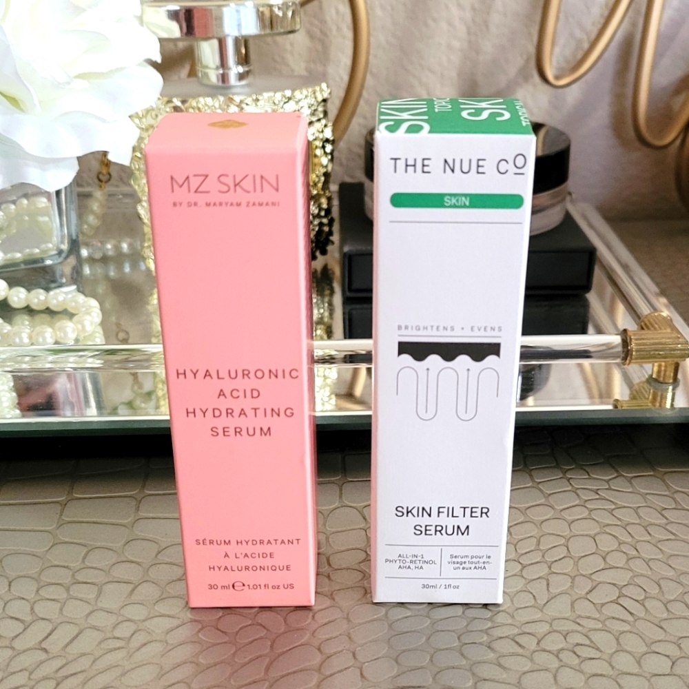 NIB Bundle MZ Skin Hyaluronic Acid Hydrating & The Nue Co Skin Filter Serum